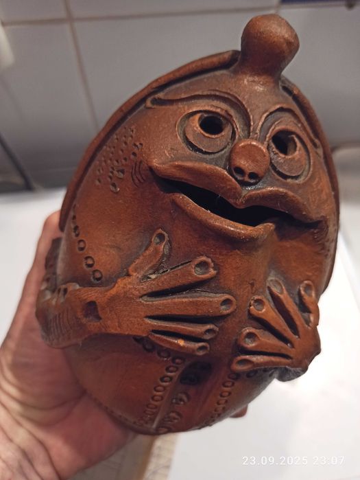 терракотовая статуэтка-копилка ручная работа