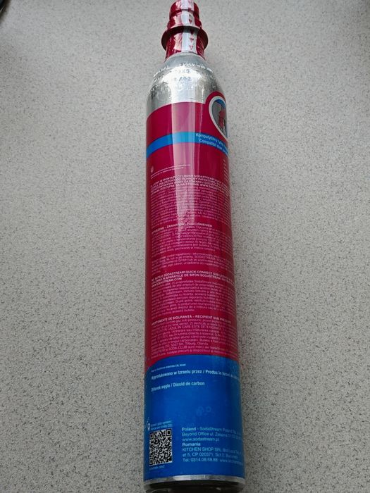 Butla gazowa sodastream różowa