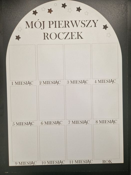 Ramka na zdjęcia pierwszy roczek zosi Personalizowana imię dziecka