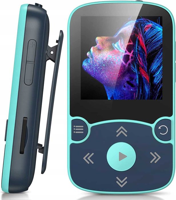 AGPTEK Odtwarzacz MP3 TFT 1,5 Bluetooth  5.0 64 GB niebieski a28