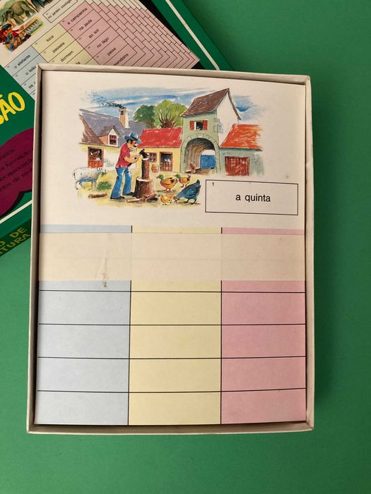 Raro Loto de Leitura e Expressão Escola Primária Anos 80