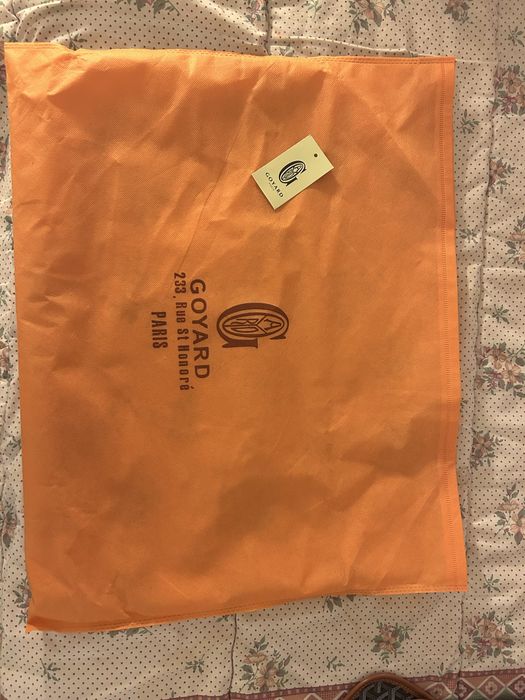 Mala goyard grande azul e castanha
