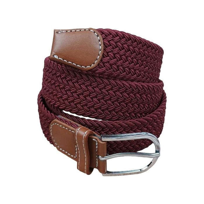 Pasek elastyczny pleciony – brązowy | 100 cm x 3 cm