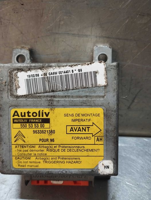 Centralina airbag para CITROËN XSara (N1) 550535300 9633621380