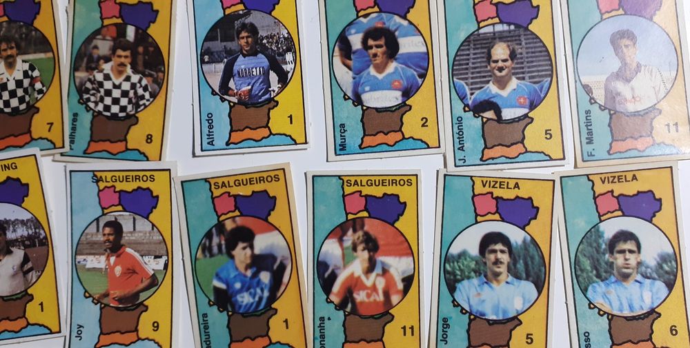 Cromos futebol antigos
