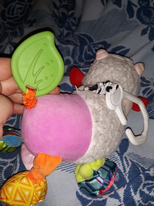 Погремушка Подвеска на коляску Bimbo Овечка мягкая игрушка с прорезыва