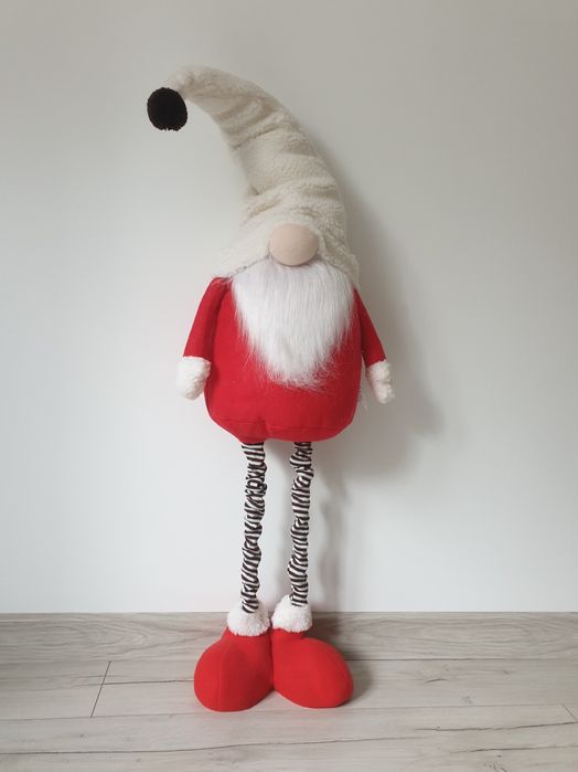 Skrzat Krasnal Duży Gnom Świąteczny Pod Choinkę Ozdoba Dekoracja