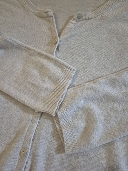 Cienki damski kardigan - Beżowy Zara Knit 36