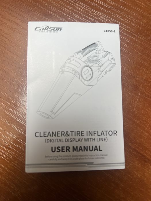 Автопилесос + компресор 2в1, 150 PSI, 12V, новий