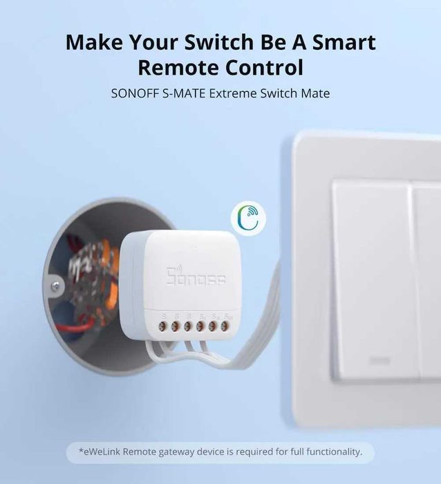 Sonoff S-MATE2 Extreme Switch/ESP32 Розумний Wi-Fi перемикач