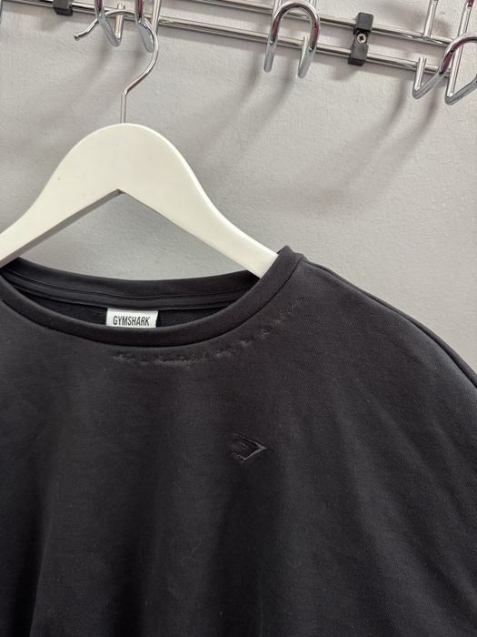 Czarna bluza damska crop szeroka Gymshark M 38