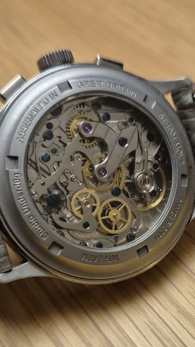 Zegarek Studio Underd0g Mint Ch0c Chip Manual Chronograph miętowy