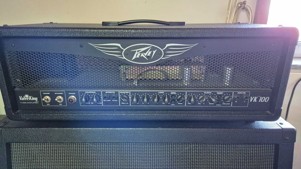 Amplificador peavey valveking valvulas 100w, head + cabinet 4x12""