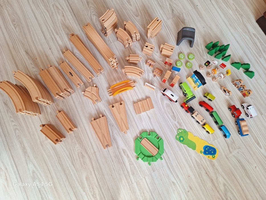 Tory drewniane duży zestaw XXL 170elementów