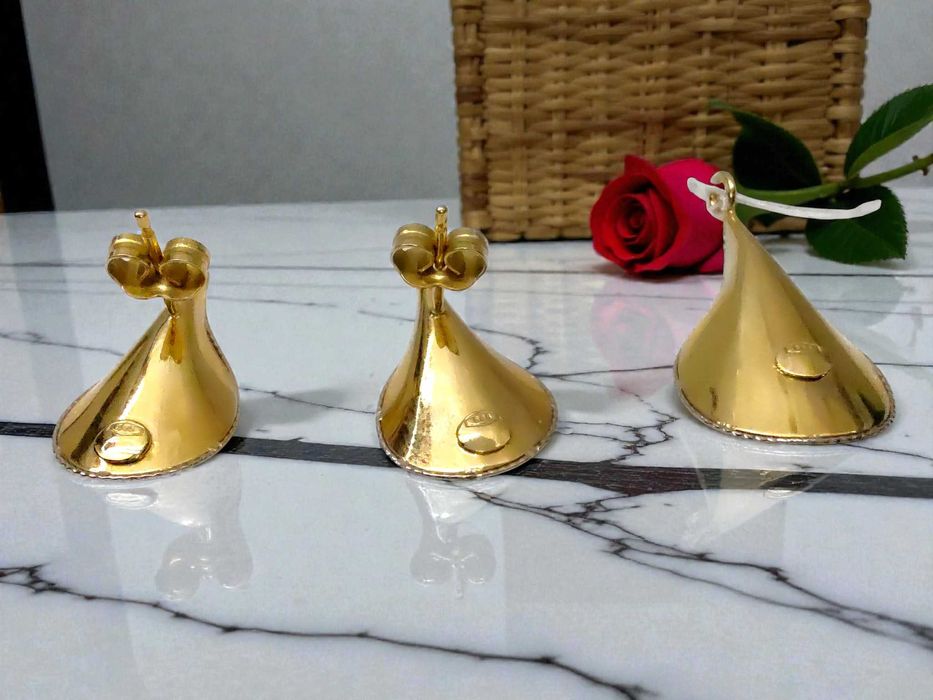 Komplet złoty pr. 585 , kolczyki + zawieszka, lombard Gorzów