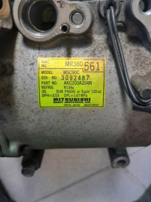 Vendo motor usado de Ar-Condicionado Mitsubishi Lancer 1998- bom preço