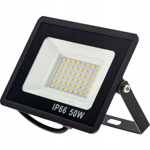 halogen naświetlacz led 2x 50w 100w 4500lm slim neutralna wtyczka