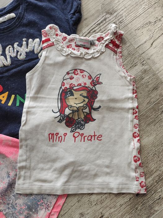 Zestaw 6 bluzeczek dziewczęcych 104