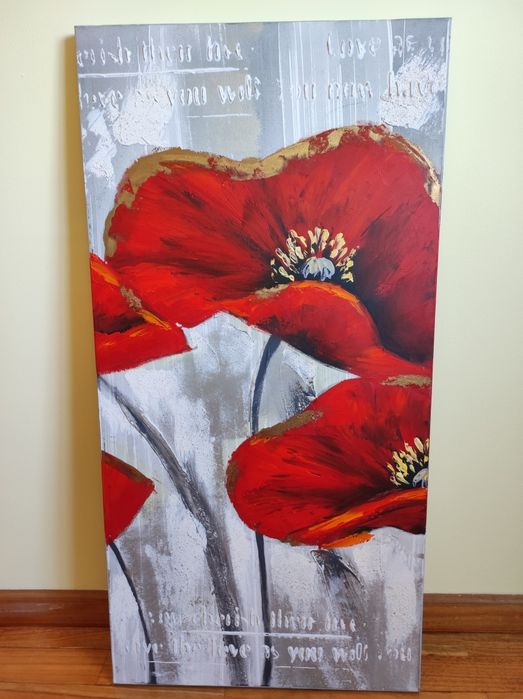 Quadro Floral com texturas