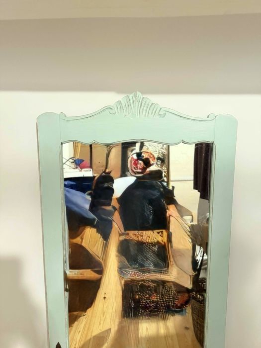 Espelho, mesinha e cadeira vintage