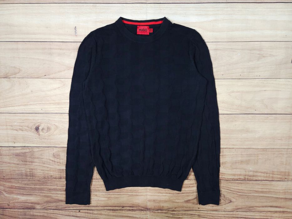 HUGO Hugo Boss Sweter Męski Sweaver Granatowy r. S