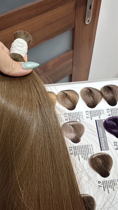 Wlosy dziewicze naturalne  50cm 100g , zalozenie