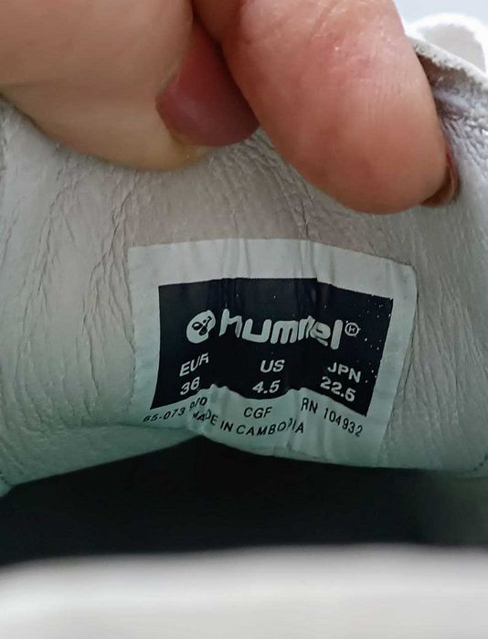 ШКІРА! Кросівки, кеди, мокасини унісекс бренду Hummel Hive (Данія) 36р