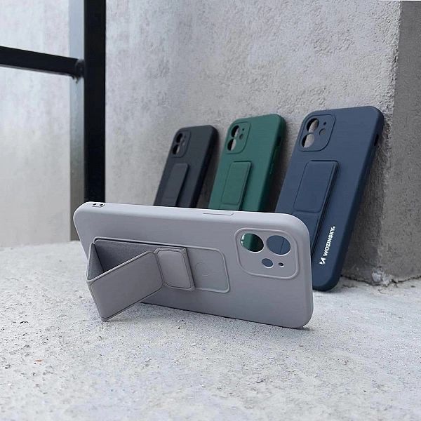 Wozinsky Kickstand Case elastyczne silikonowe etui z podstawką Samsung