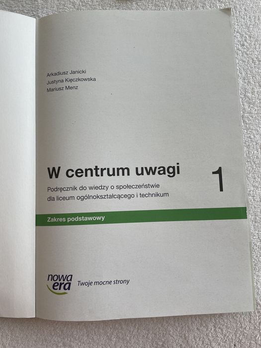 Podręcznik do wiedzy o społeczeństwie 1