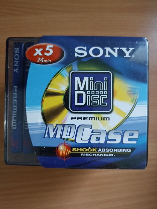 Lot de 5 minidisques Sony, 80 minutes, sous scellés | MD