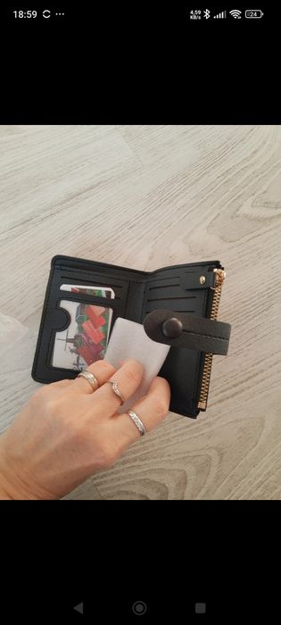 Portfel damski czarny