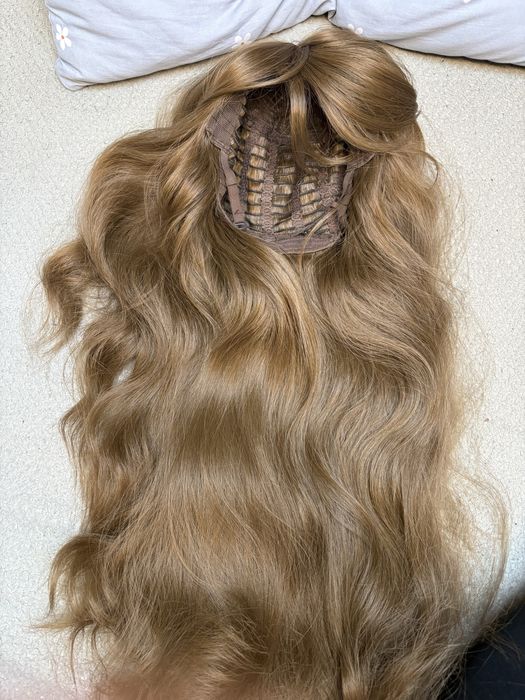 Peruka dluga brązowa