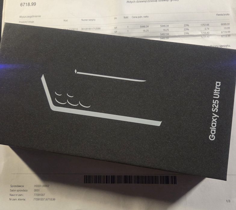 Nowy nieotwarty Samsung Galaxy s25 ULTRA 512GB 12GB gwarancja zamiana