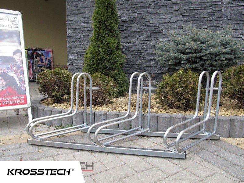 Stojak rowerowy OCYNKOWANY stalowy na 3 rowery NOWY SOLIDNY