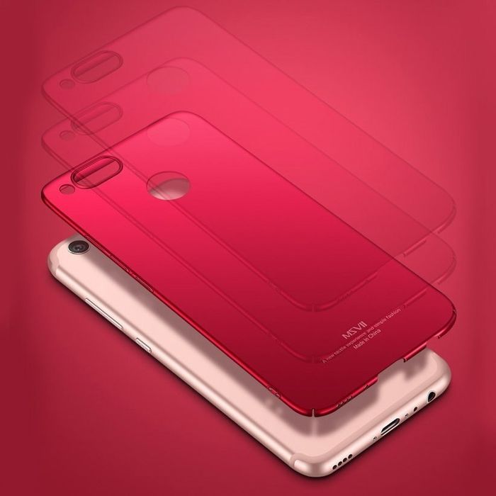 Ultracienkie Etui Msvii Simple Do Huawei Honor 10 Czerwony