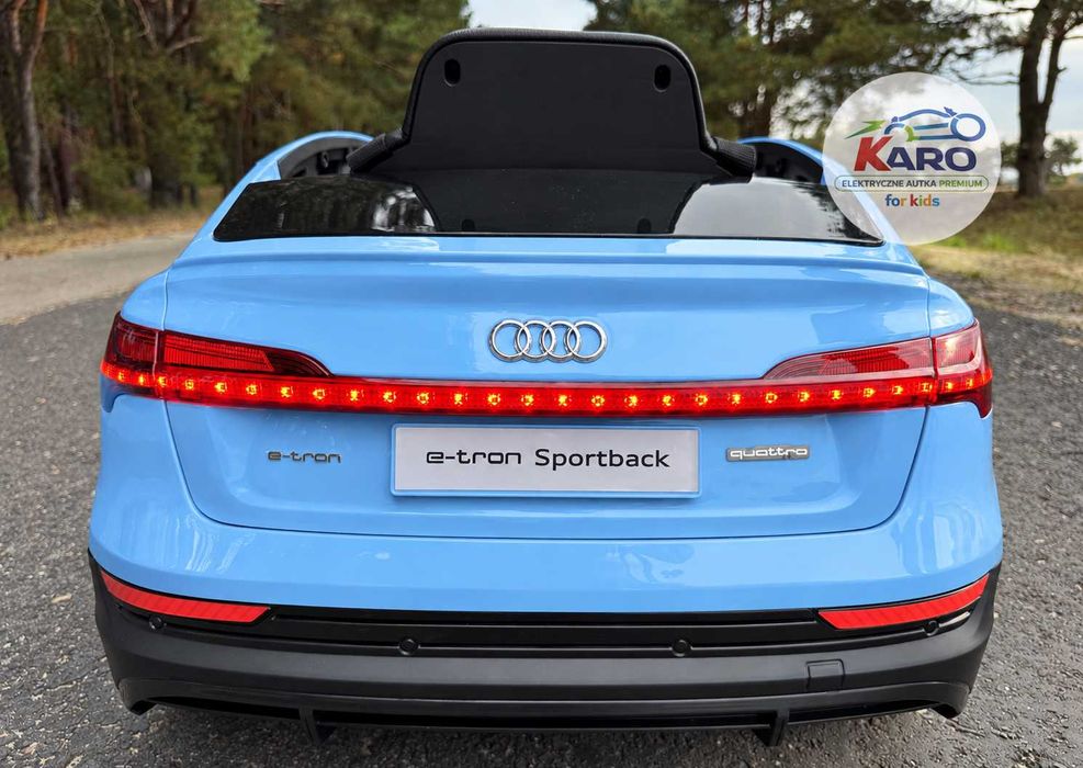 Audi E-Tron Sportback Auto Dla Dzieci 4x4 Na Akumulator Radio FM Full LED