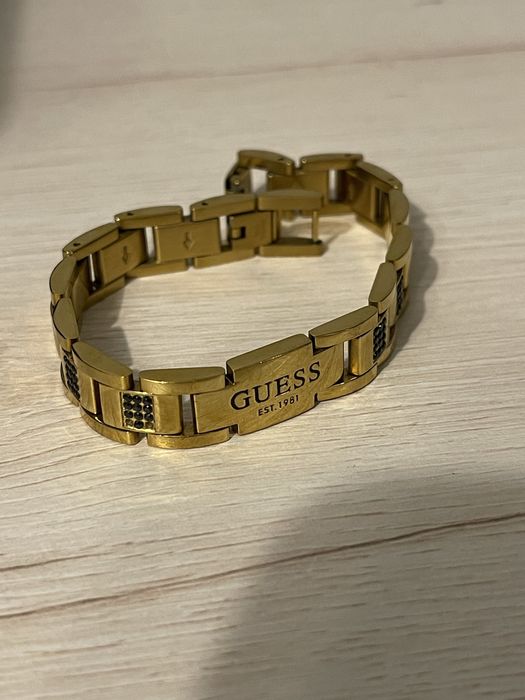 Bransoletka męska gold Guess