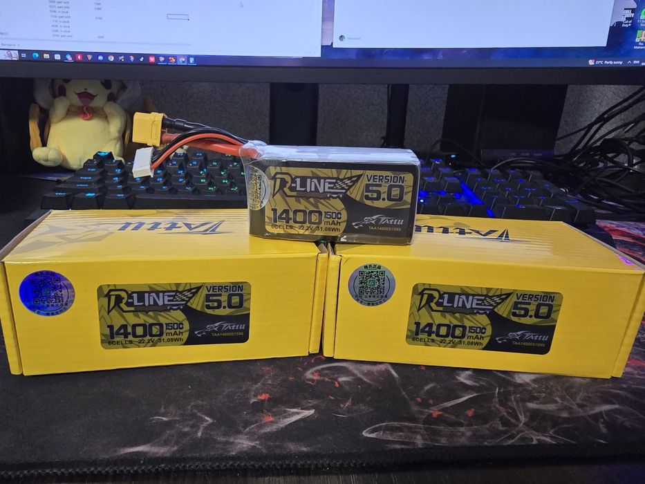 Акумулятор для FPV 4s 850mAh 6s 1400mAh 1550mAh xt-30 XT-60 Tattu Lava