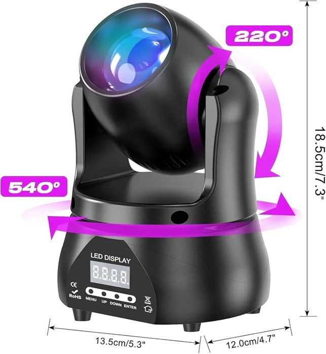 Світлодіодна Led-головка Led Spot moving head light