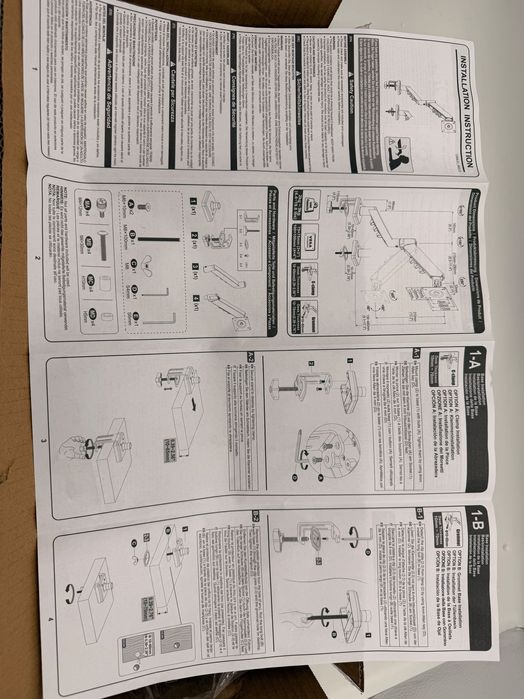 Czarny metalowy uchwyt biurkowy do monitora 13-32