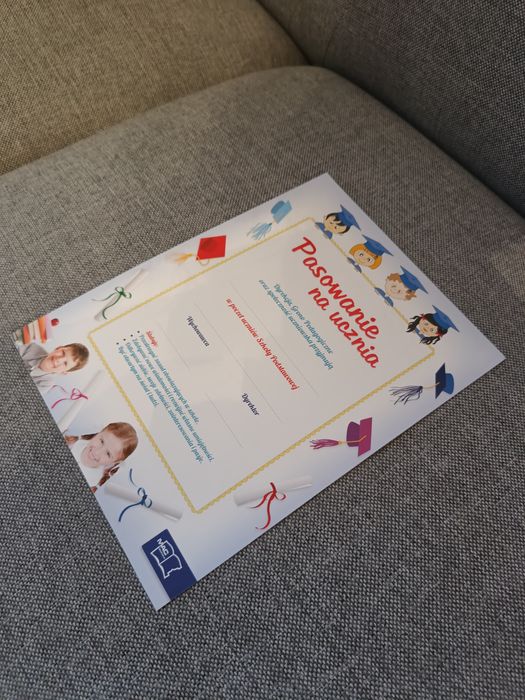 Dyplomy 20szt, na pasowanie uczniów klasy pierwszej, nowe