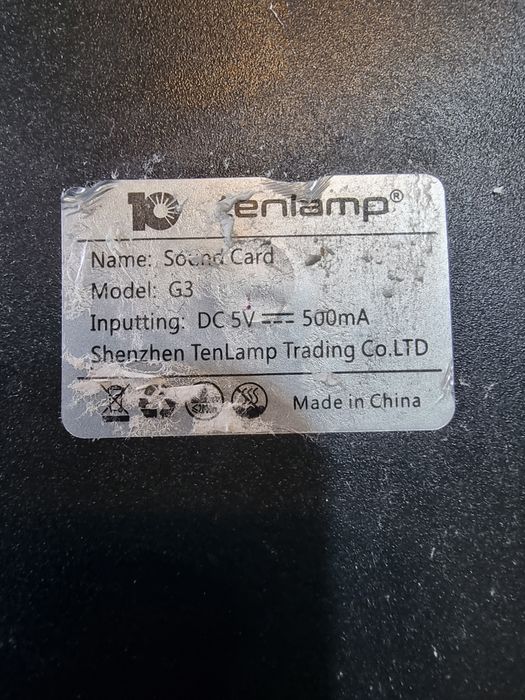 Mikser audio Tenlamp G3,mikrofon, słuchawki, zestaw