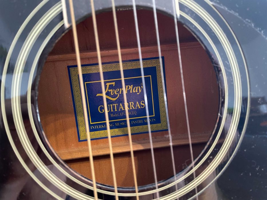 Gitara elektroakustyczna Ever Play + stojak + pokrowiec
