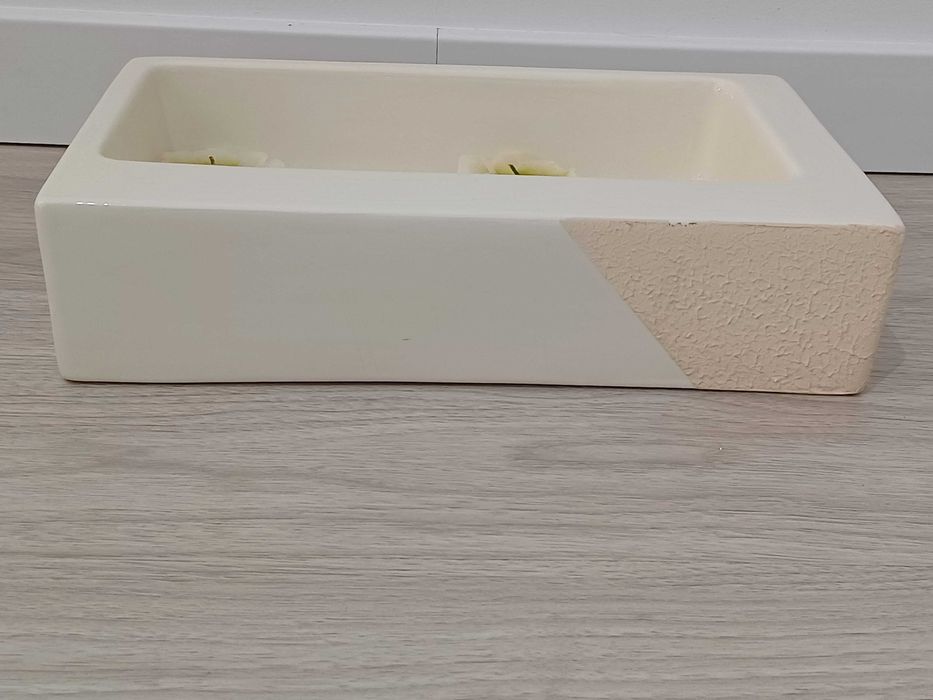 Taça decorativa com velas