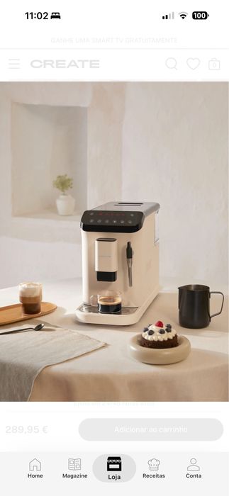 Maquina cafe grão CREATE Thera Matic Touch