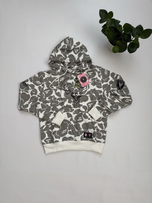Худі bape inter miami в білому та чорному кольорах