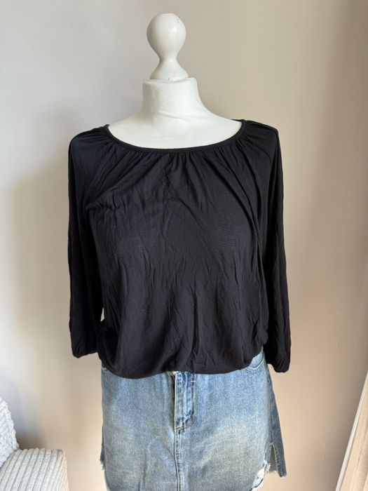 Bluzka czarna z rękawem 3/4 Michael Kors rozm S