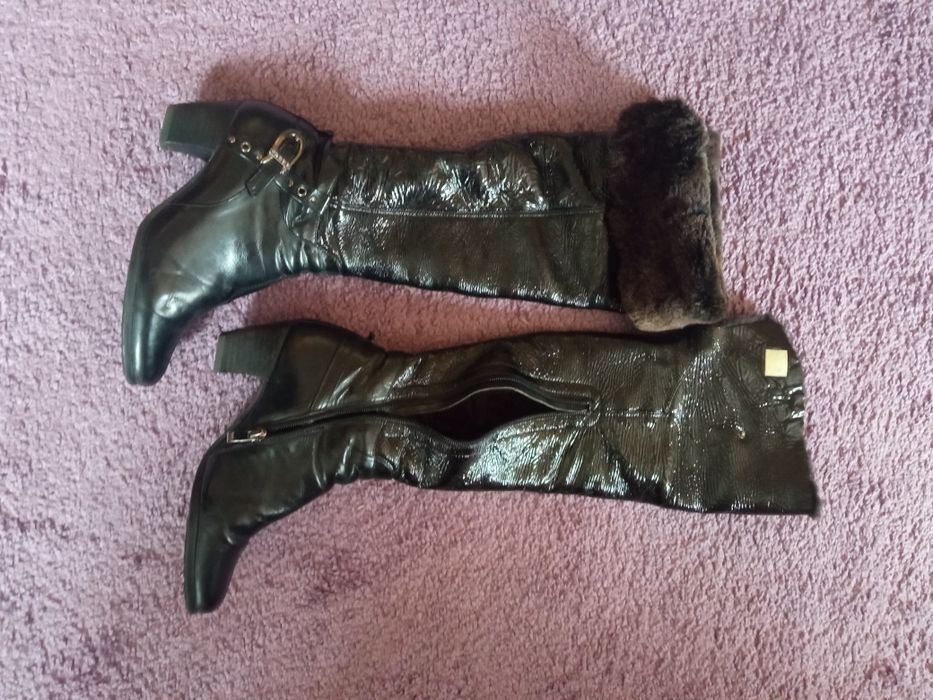 Зимові сапожки ботфорти