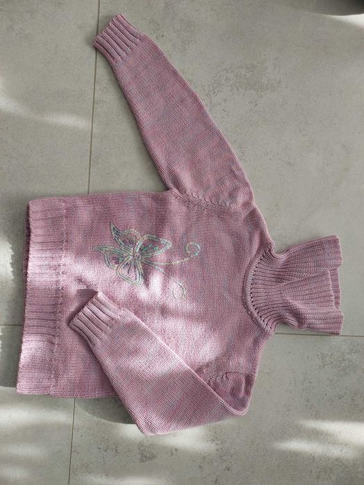 Sweter golf dziewczęcy