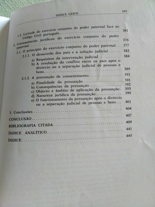 "Exercício do Poder Paternal..."
